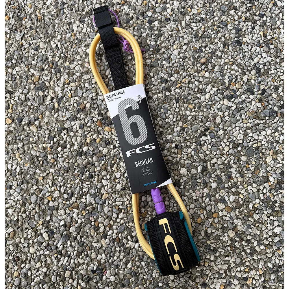 Fcs Leash classic 6' x 1/4 (multicolor) Fcs