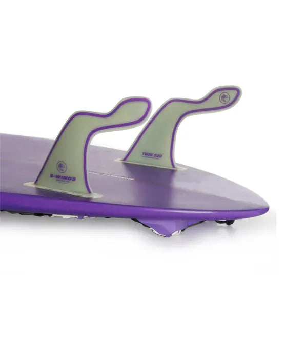 S-wings twin 520 purple g10 (futures fins) S-Wings