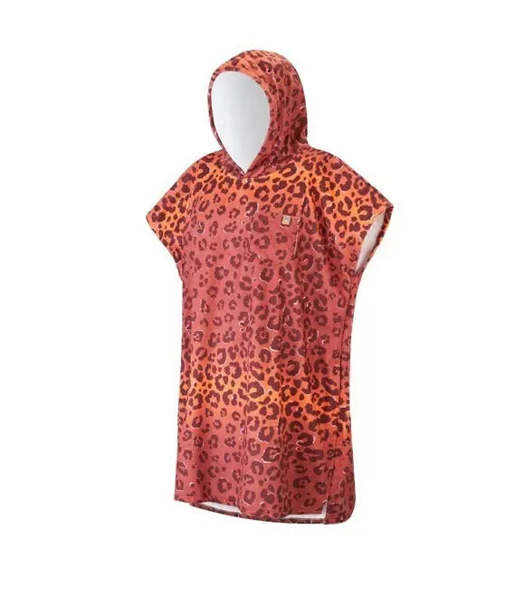 After Essentials poncho leopard (rouge) NATURA SURFSHOP