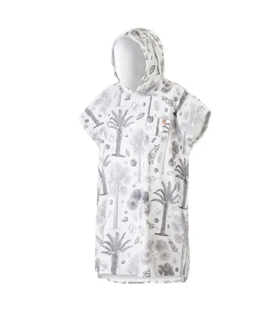 After Essentials poncho Botanical (gris) NATURA SURFSHOP