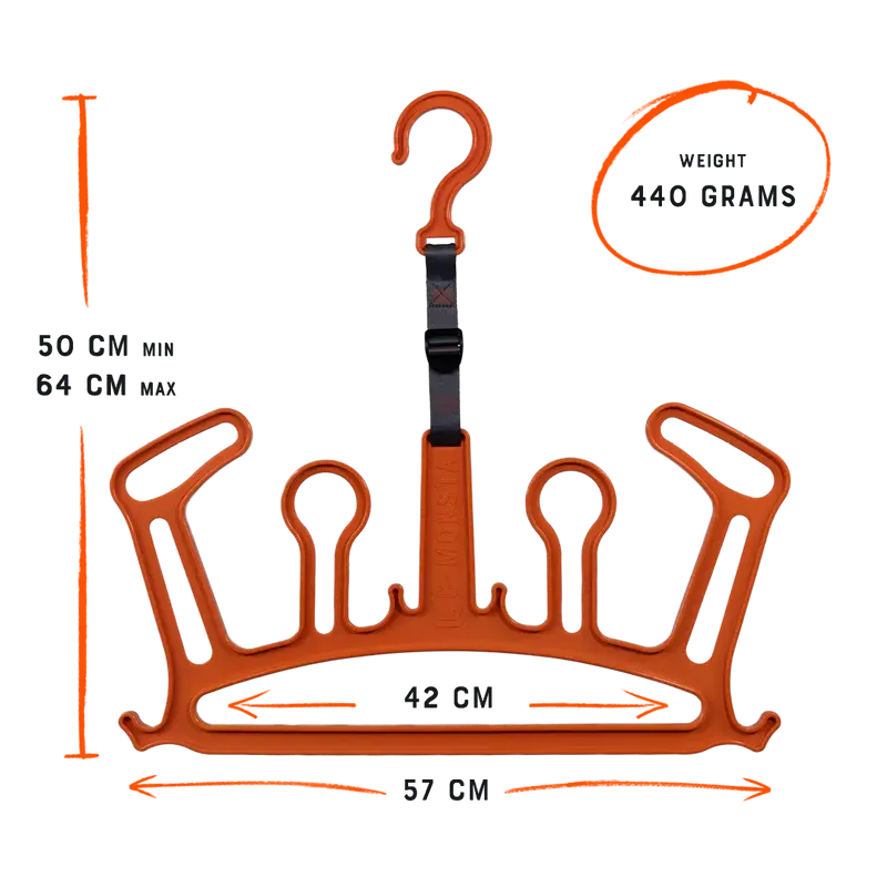 C-monsta cintre combinaison et accessoires (orange) C-Monsta