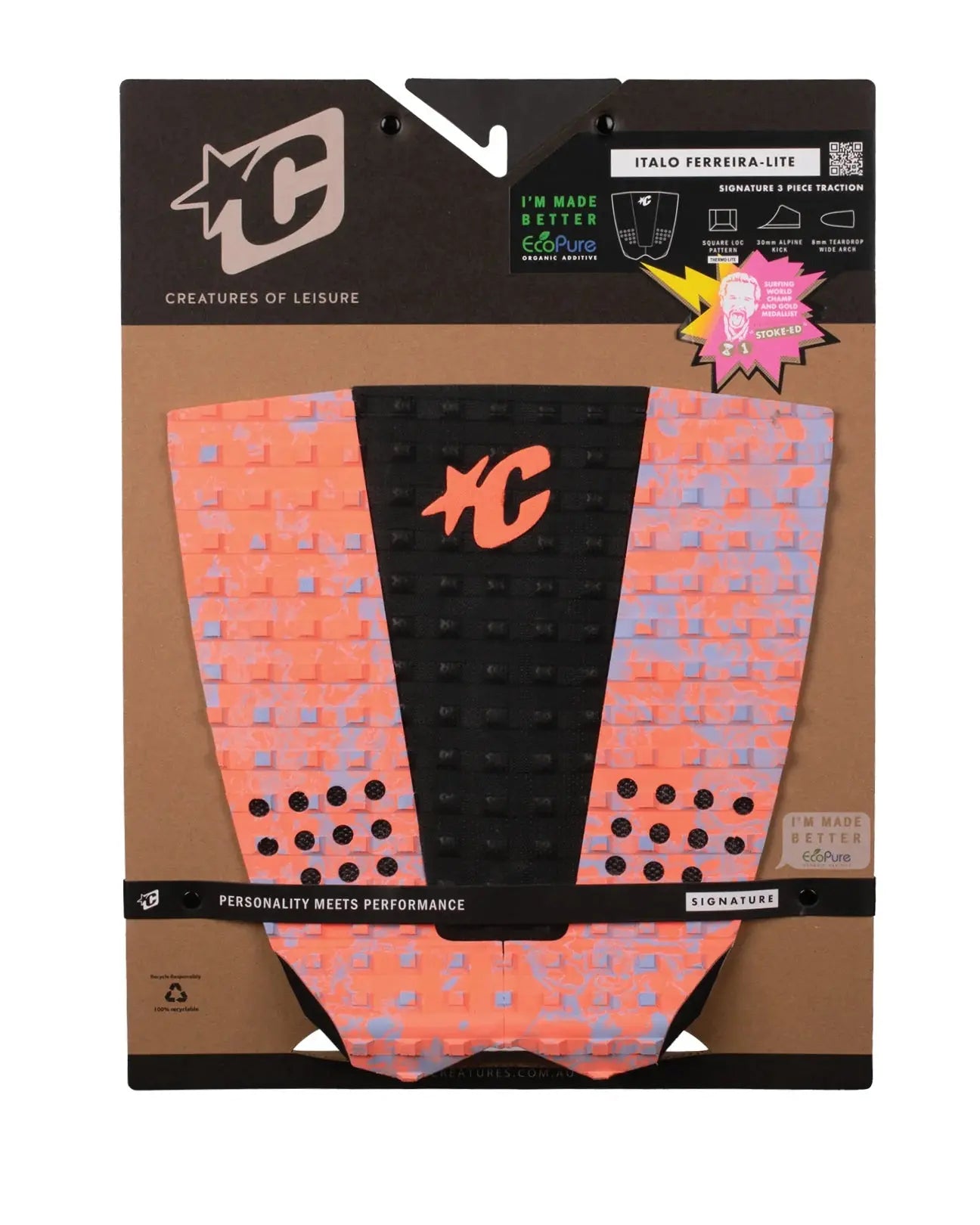 Creatures Italo Ferreira Lite Signature EcoPure® (purple haze swirl black) Creatures of leisure