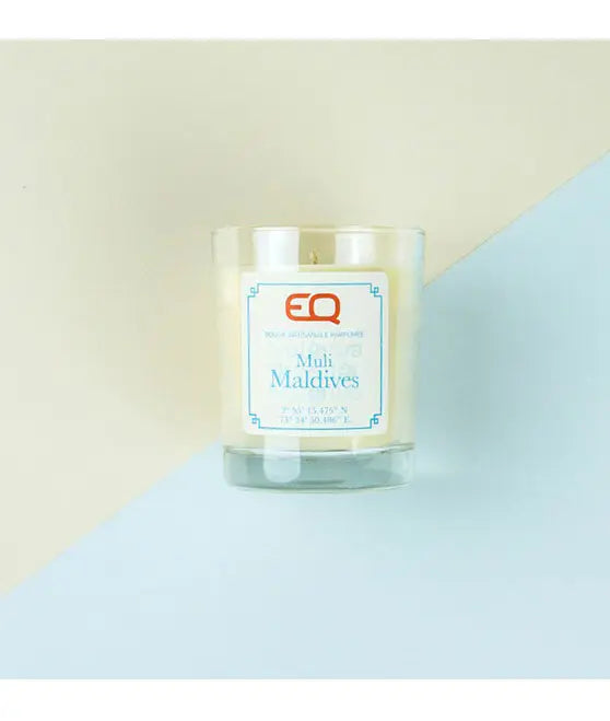 EQ bougie artisanale parfumée Maldives NATURA SURFSHOP