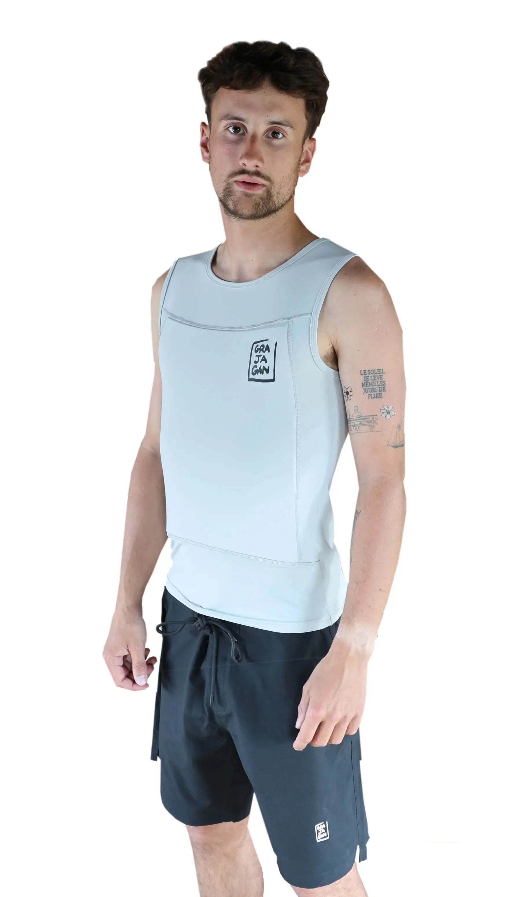 Grajagan lycra sans manche rib guard protect Grajagan