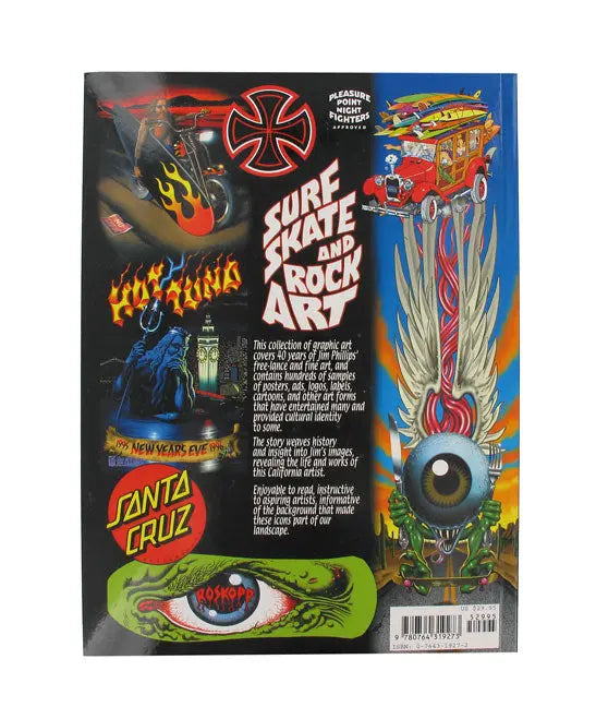 Livre "Surf Skate & Rock Art of Jim Phillips" NATURA SURFSHOP