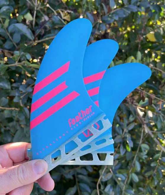 Feather fins ultralight futures (Blue pink) Feather fins